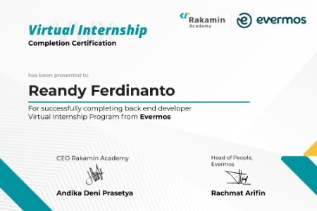 Evermos | Rakamin - Project Based Intern: BackEnd Developer Virtual Internship